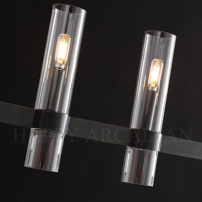 xinyue Lighting Rebecca Linear Chandelier Modern 60", 7-Light