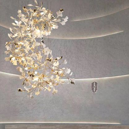Gliss Ginkgo Staircase Long Branch Chandelier