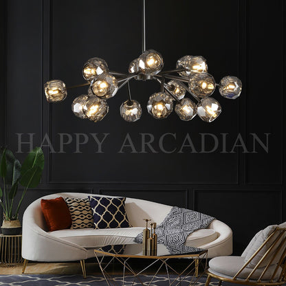 XINYUE Bola De Smoke Ball Round Chandelier 36"