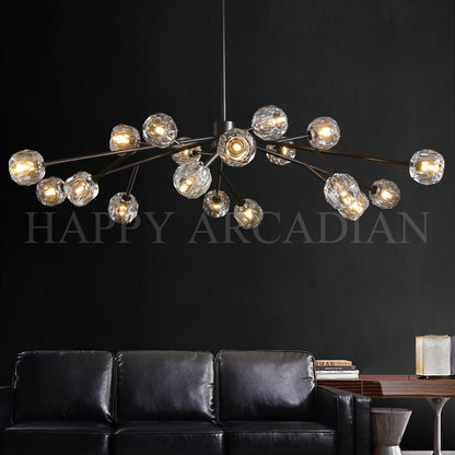 xinyue Lighting  Bola De Clear Crystal Round Chandelier 72"