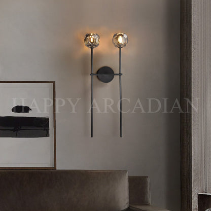xinyue Lighting Bola De Crystal Ball Grand Double Wall Sconce