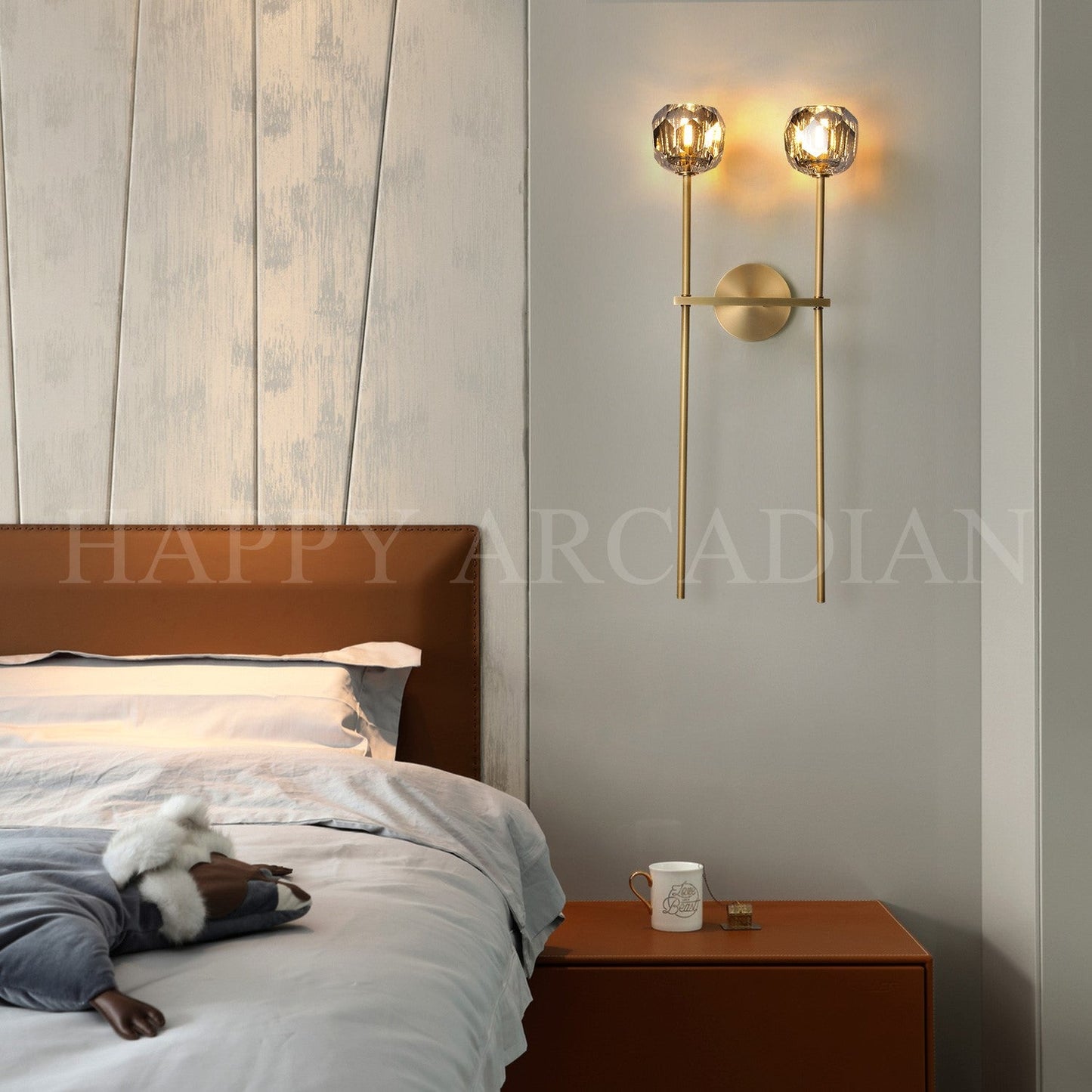 xinyue Lighting Bola De Crystal Ball Grand Double Wall Sconce