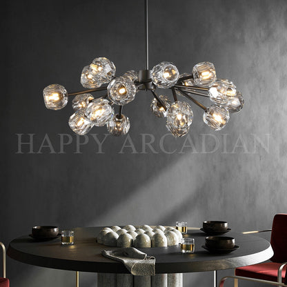 xinyue Bola De Crystal Round Chandelier 24"