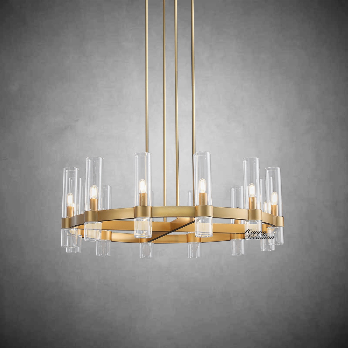 xinyue Lighting Rebecca Round Chandelier 36″, 12-Lights