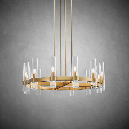 xinyue Lighting Rebecca Round Chandelier 36″, 12-Lights
