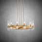 xinyue Lighting Rebecca Round Chandelier 36″, 12-Lights