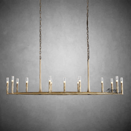 Briony Forged Linear Chandelier 54"72''96''