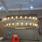 Radiant Vintage Filament Two-Tier Round Chandelier