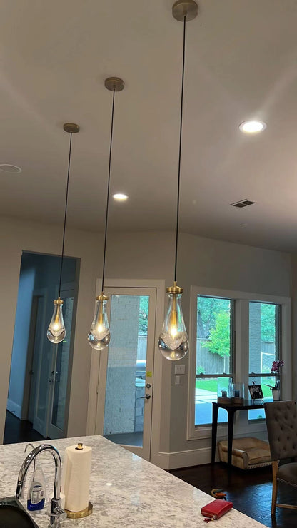 XINYUE Raindrop Glass Pendant Lighting