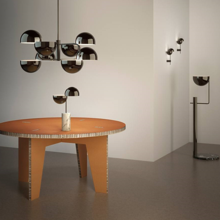 Post-modern Light Luxury Hemisphere Creative Chandelier for Living/ Dining Room/Bedroom