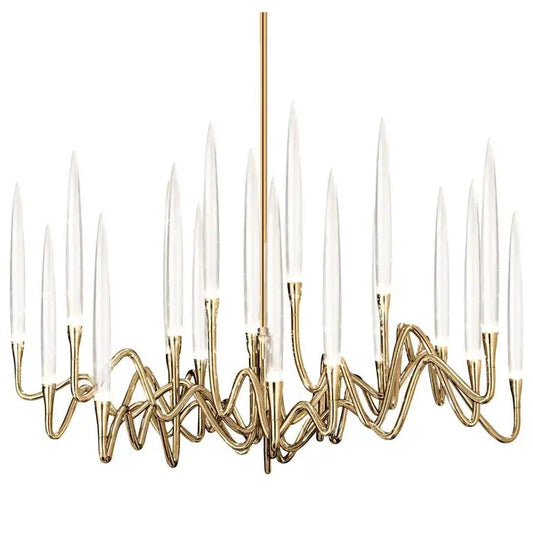 Elijah Crystal Round Chandelier D33'' 47''  55''