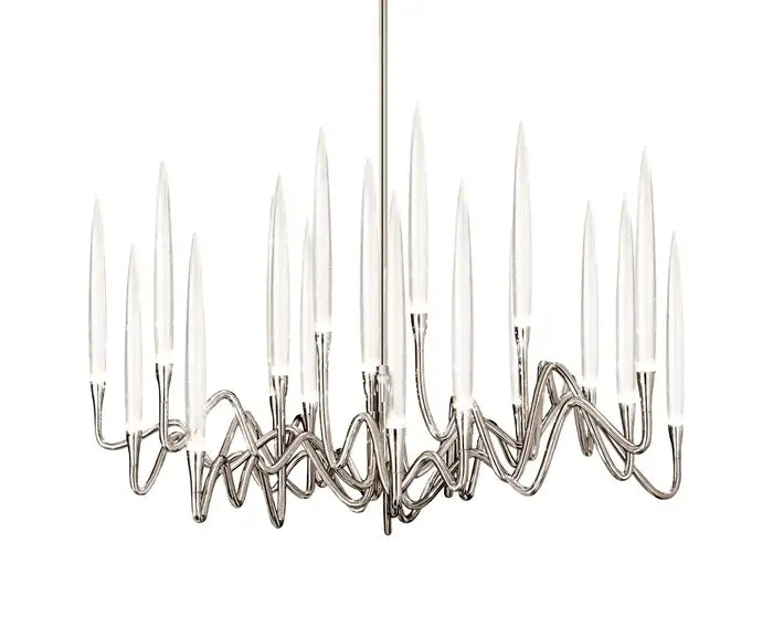 Elijah Crystal Round Chandelier D33'' 47''  55''