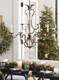Gothic Bonita Grand 12 Light Chandelier 42'' - Silver
