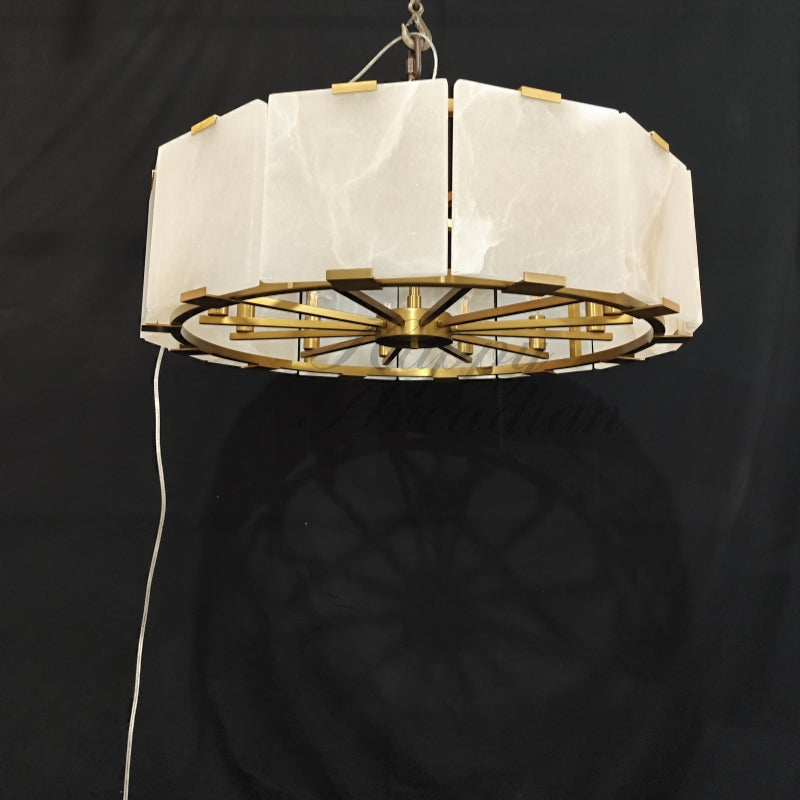 xinyue Calcite Round Chandelier