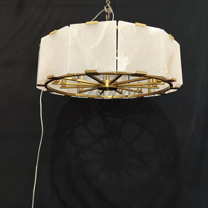 xinyue Calcite Round Chandelier