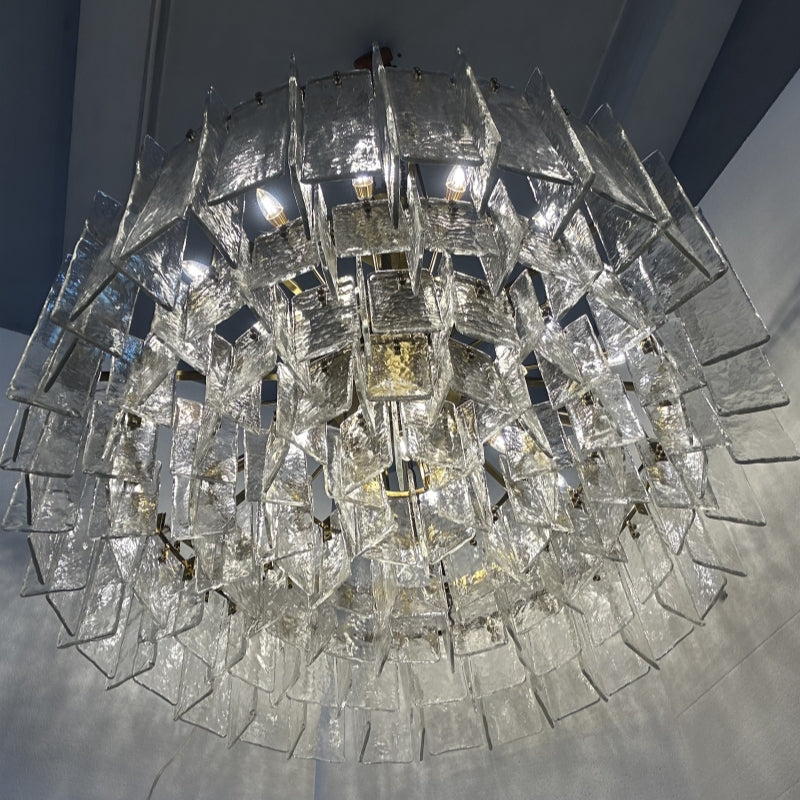 XINYUE Lattice Round Chandelier 36''