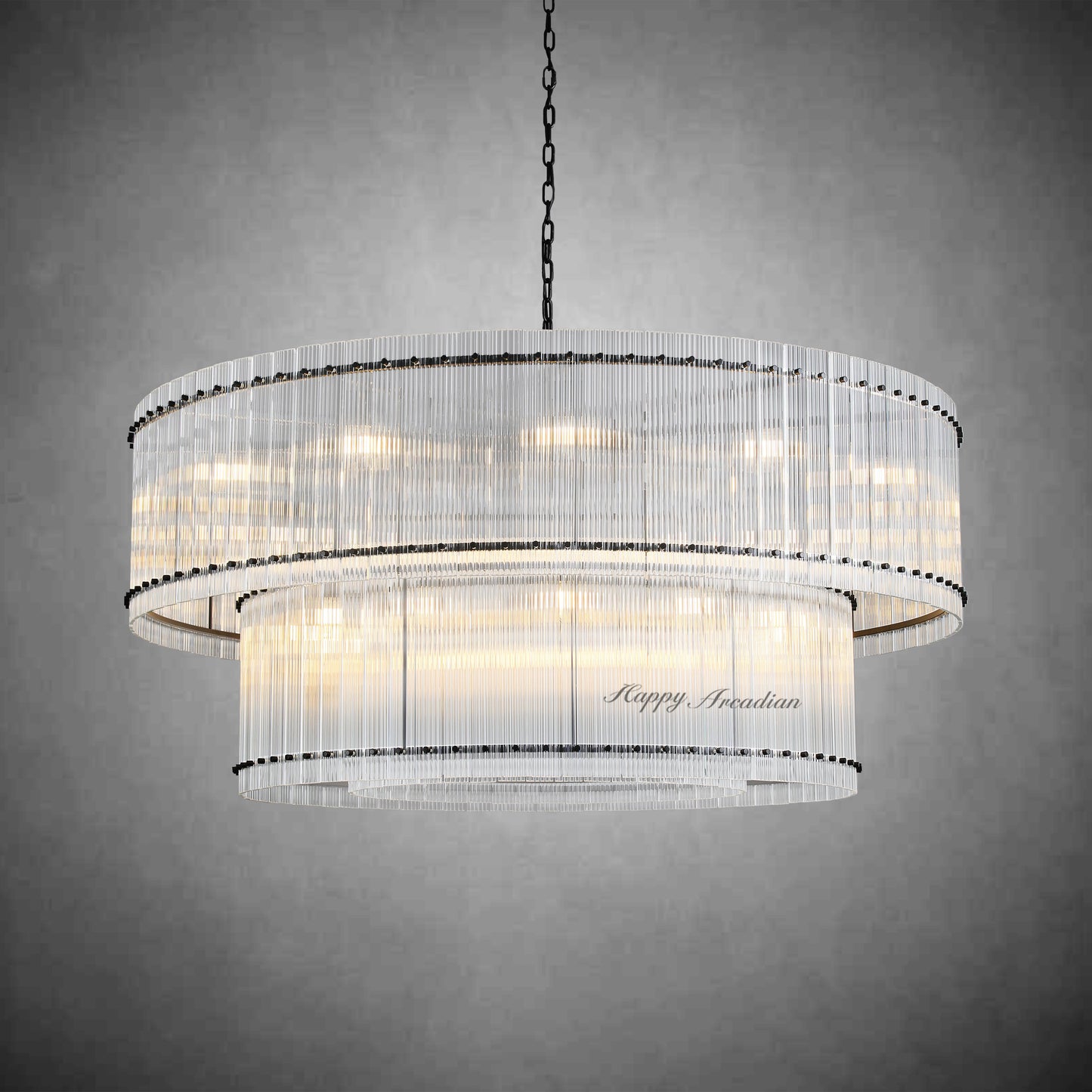 xinyue Lighting Damian TWO-TIER Round Chandelier 48″