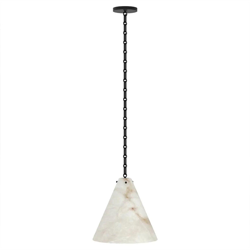 Contemporary Casey Large Alabaster Pendant Light For Kitchen Island, Living Room