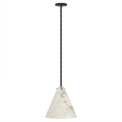 Contemporary Casey Large Alabaster Pendant Light For Kitchen Island, Living Room
