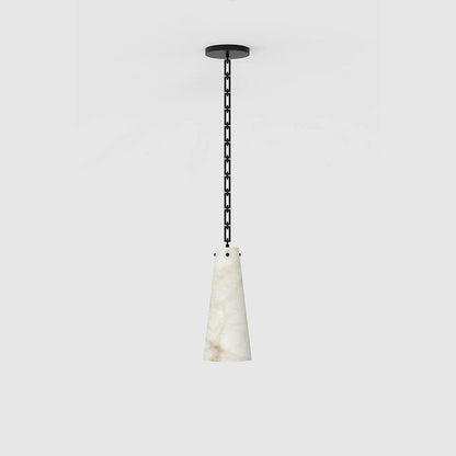 Contemporary Casey Alabaster Pendant Light For Kitchen Island, Living Room