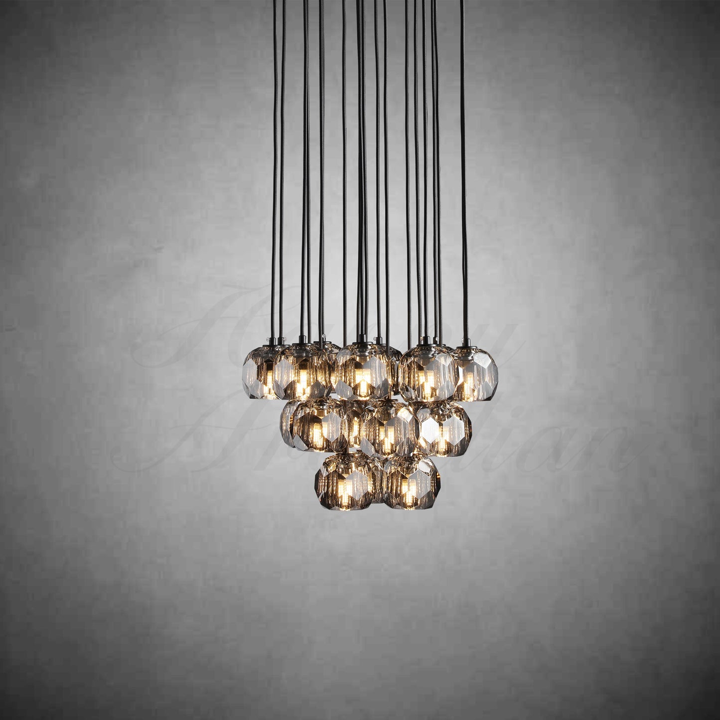 xinyue Bola De Crystal Round Cluster Chandelier 30" 40''