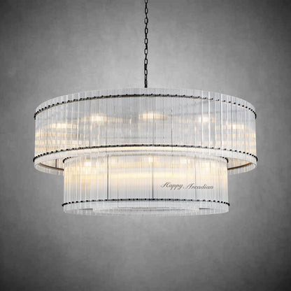 xinyue Lighting Damian Two-Tier Round Chandelier 60"