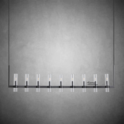 xinyue Lighting Rebecca Linear Chandelier Modern 71", 9-Light