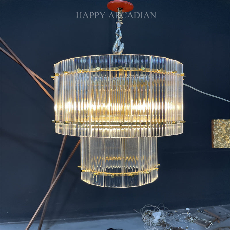 xinyue Lighting Damian TWO-TIER Round Chandelier 22″