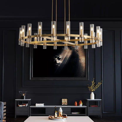 xinyue Lighting Rebecca Round Chandelier 48″, 16-Lights