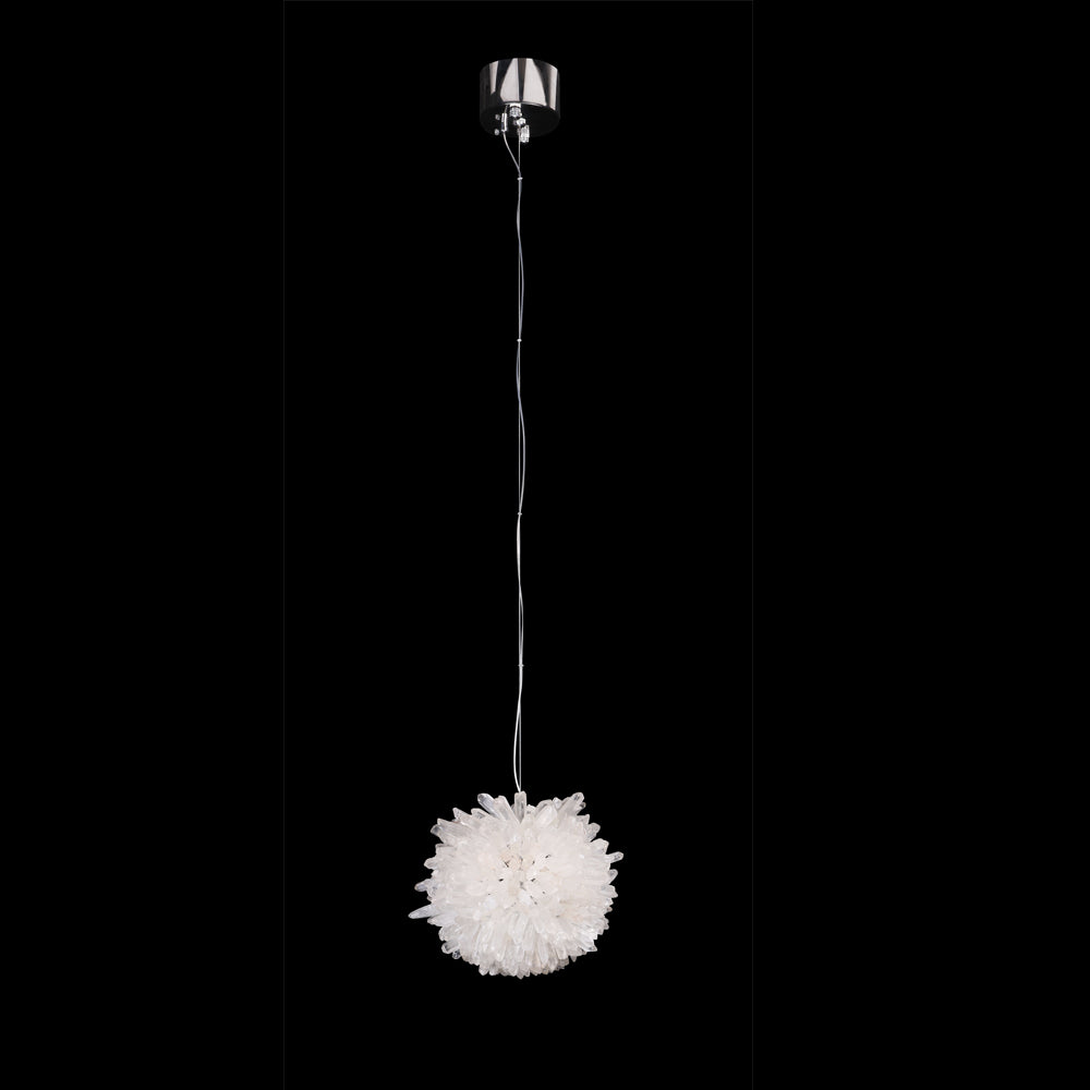 Kandace Rock Crystal Ball Modern Pendant Light
