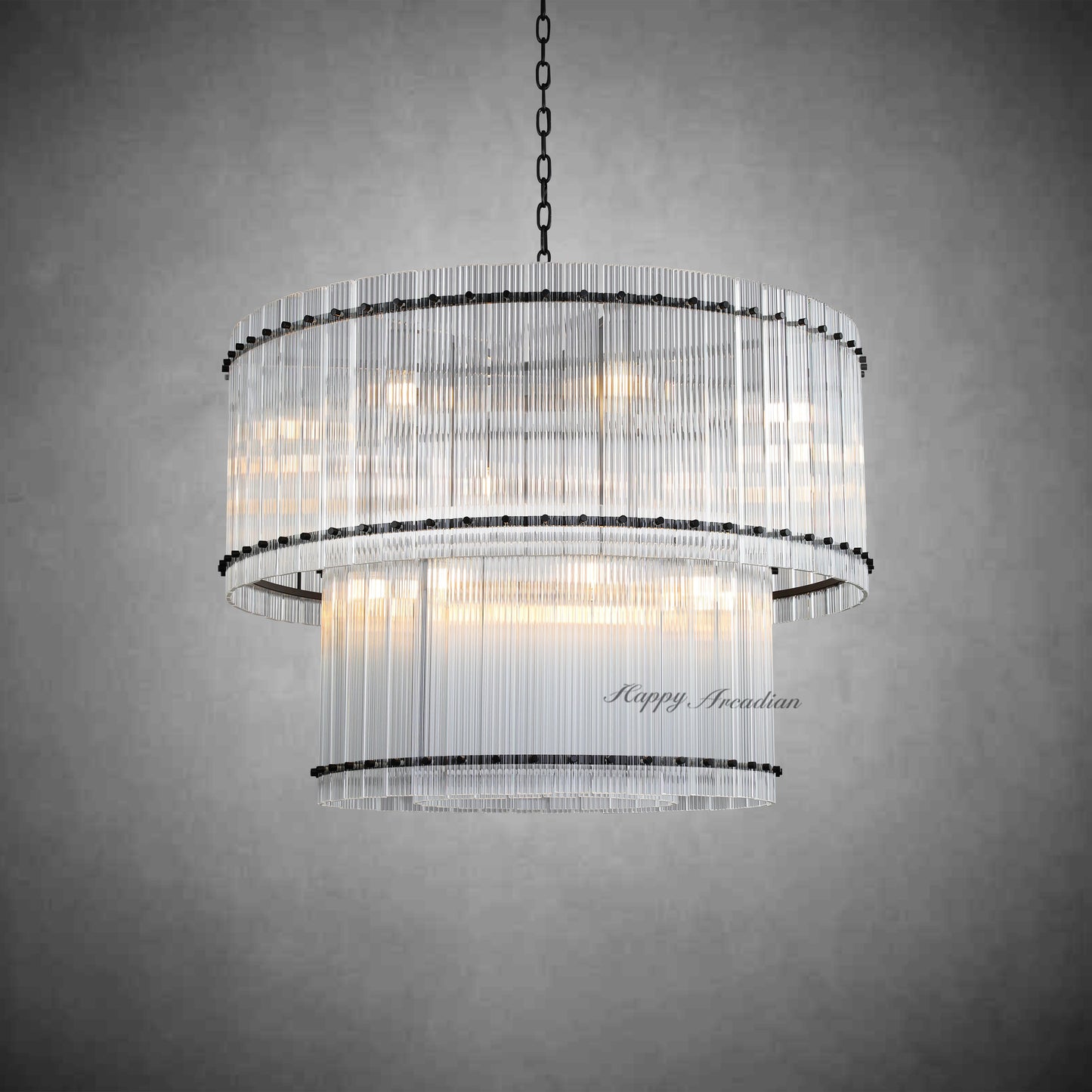 xinyue Lighting Damian TWO-TIER Round Chandelier 37"