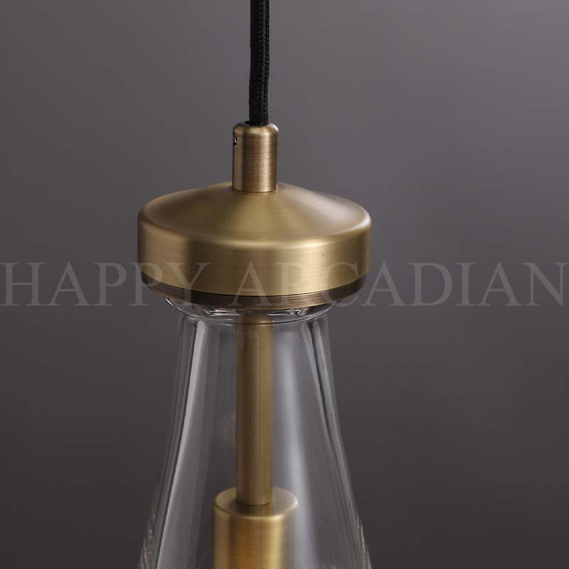 xinyue Raindrop Glass Linear Chandelier 54"