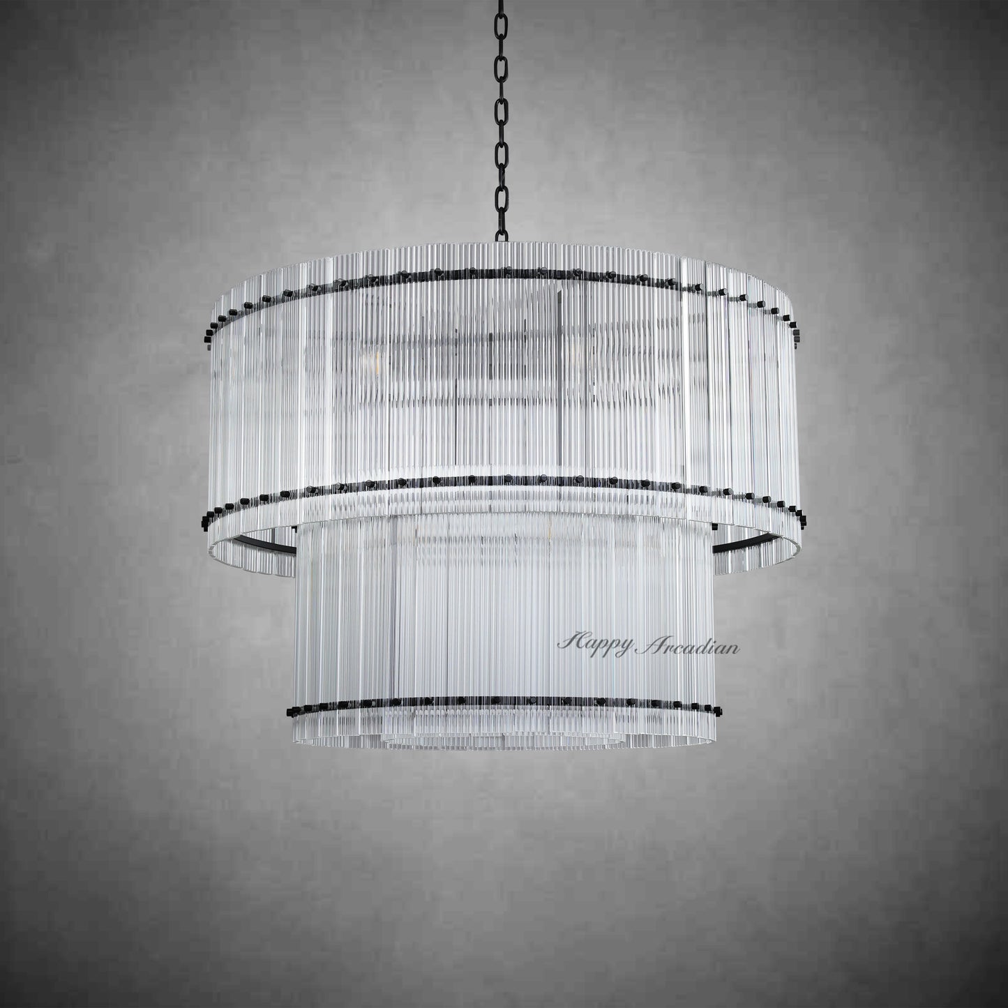 xinyue Lighting Damian TWO-TIER Round Chandelier 37"