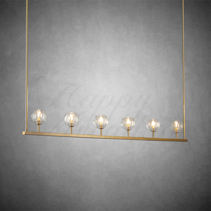 xinyue Lighting Bola De Modern Cristal Crystal Linear Chandelier 60"