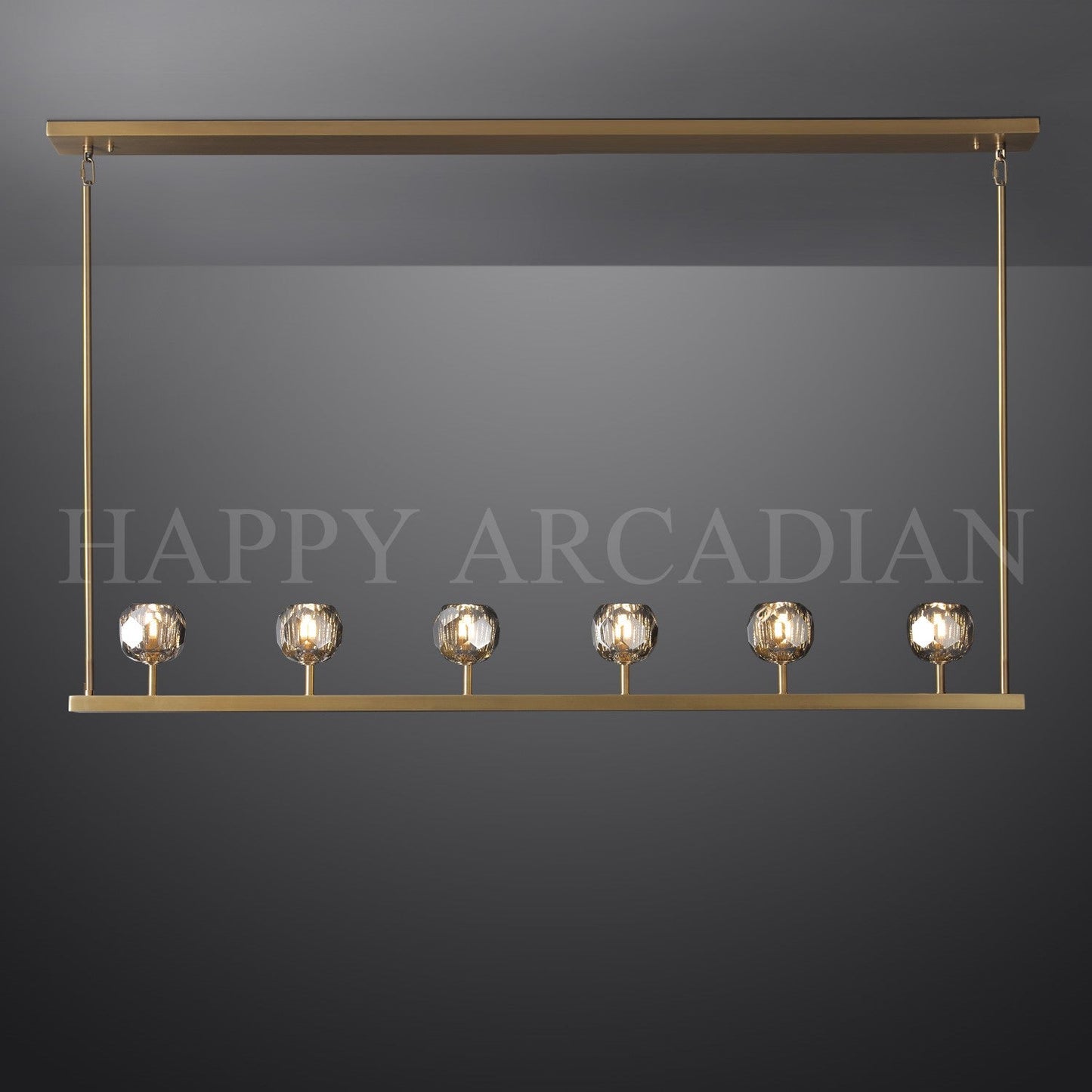 xinyue Lighting Bola De Modern Cristal Crystal Linear Chandelier 60"