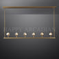 xinyue Lighting Bola De Modern Cristal Crystal Linear Chandelier 60"