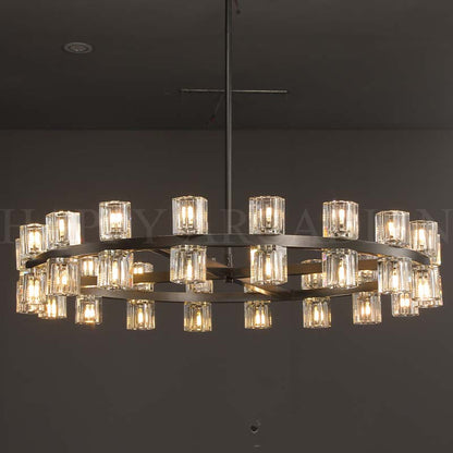 xinyue Lighting Harrison Round Chandelier 36″, 36-Lights