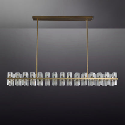 xinyue Lighting  Harrison Crystal Rectangular Chandelier 54" 72"