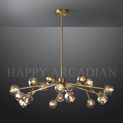 XINYUE Bola De Smoke Ball Round Chandelier 36"