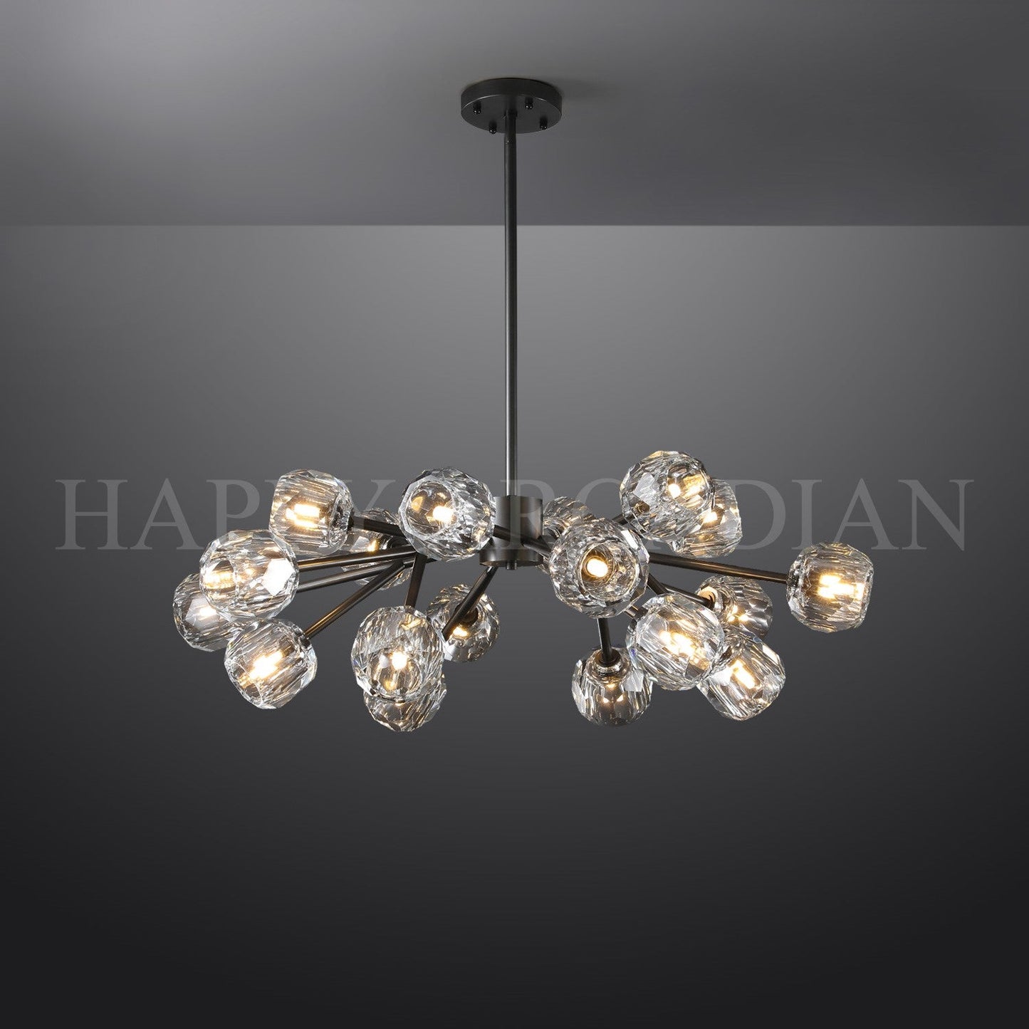 xinyue Bola De Crystal Round Chandelier 24"