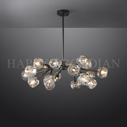 xinyue Bola De Crystal Round Chandelier 24"