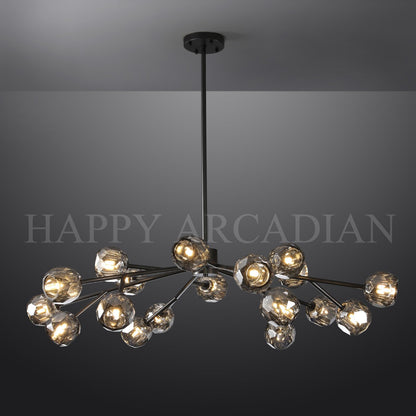 xinyue Lighting  Bola De Smoke Crystal Round Chandelier 48"