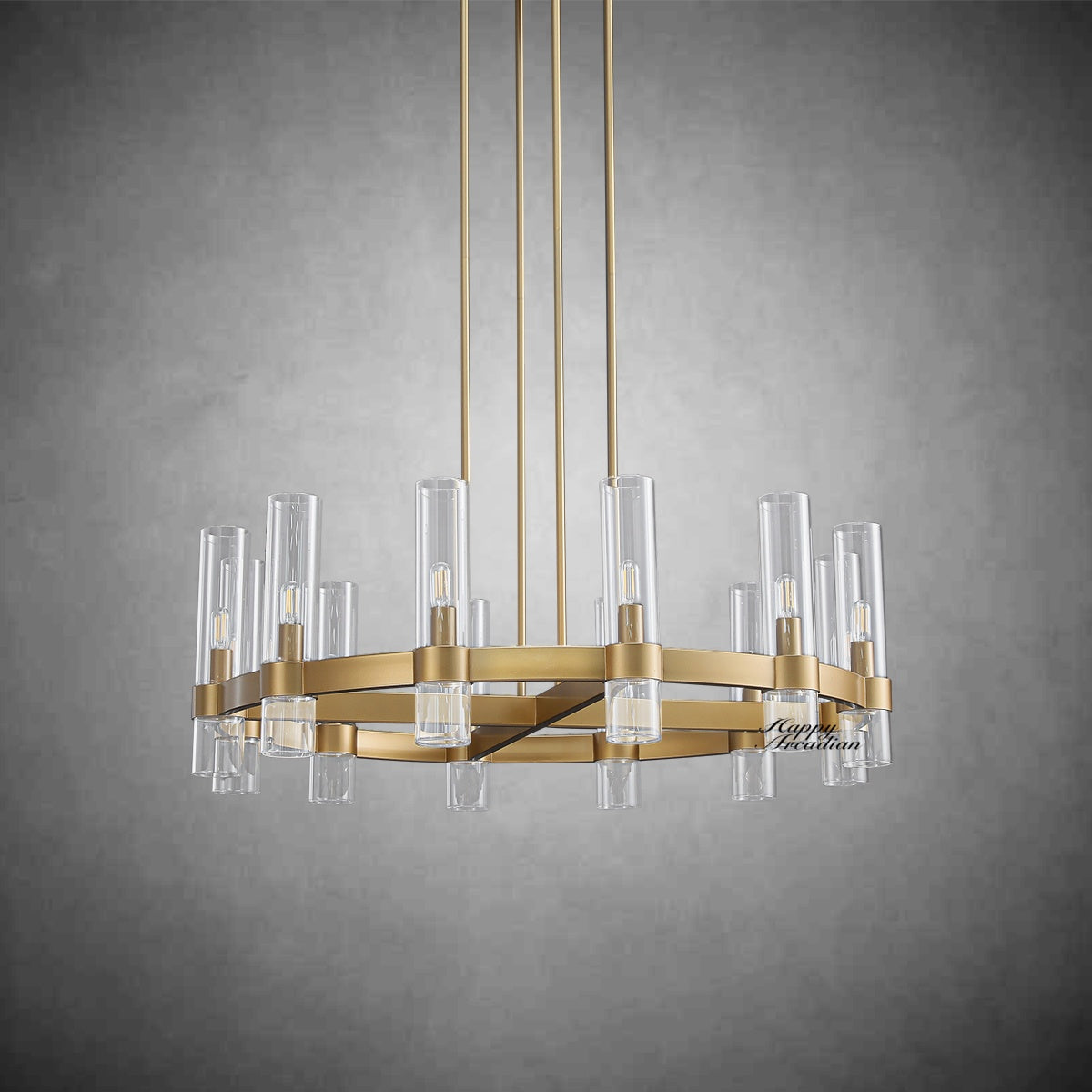 xinyue Lighting Rebecca Round Chandelier 36″, 12-Lights