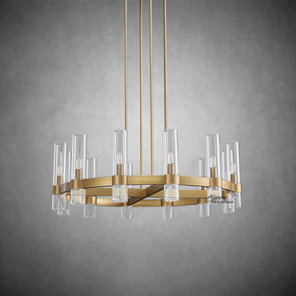 xinyue Lighting Rebecca Round Chandelier 36″, 12-Lights