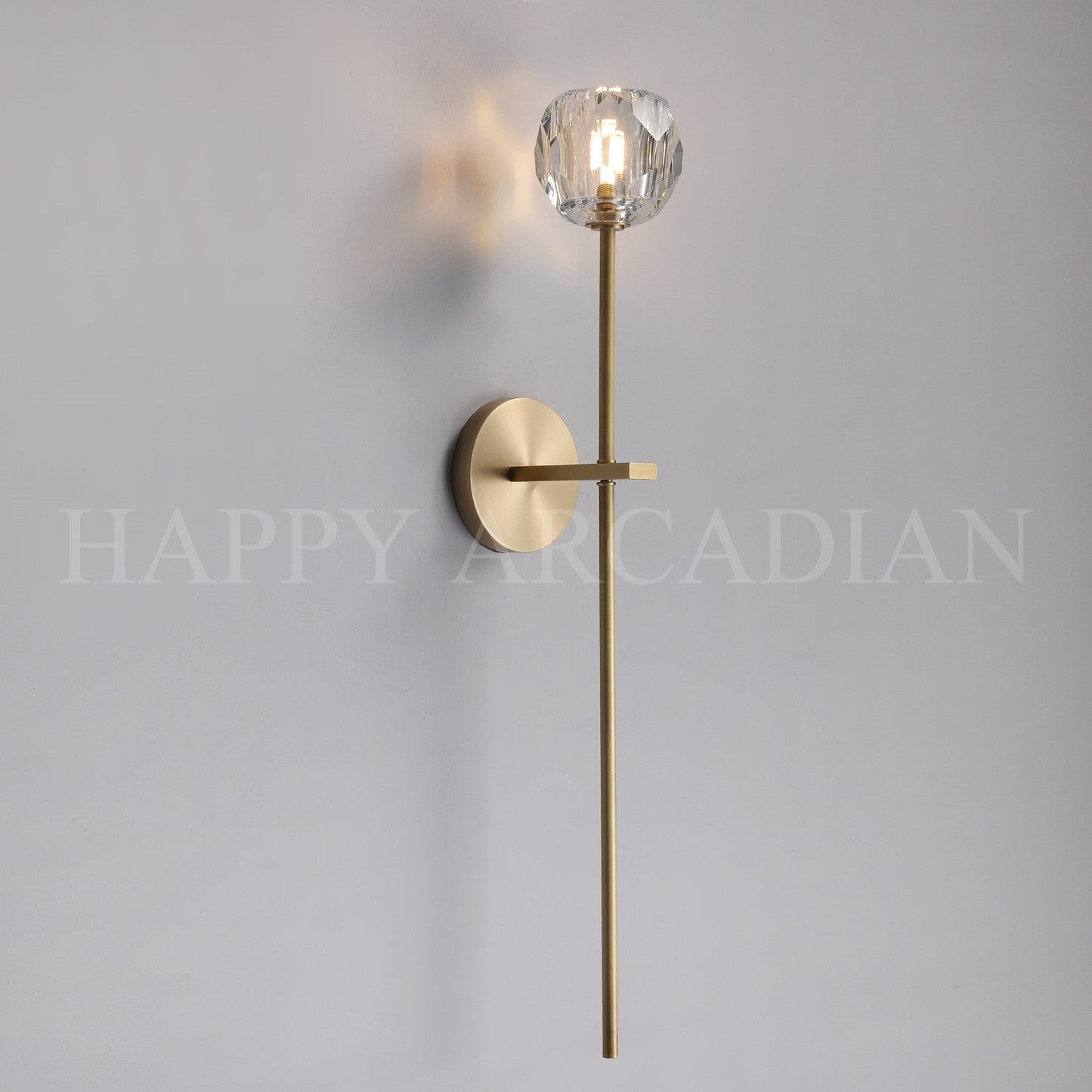 xinyue Lighting Bola De Long Style Clear Crystal Wall Sconces