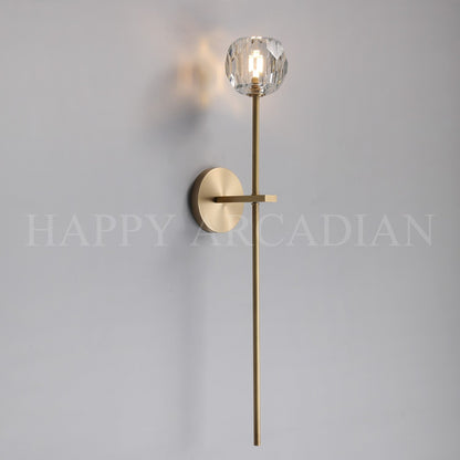 xinyue Lighting Bola De Long Style Clear Crystal Wall Sconces