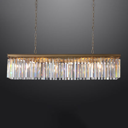 Miria K9 Crystal Rectangular Chandelier 59"