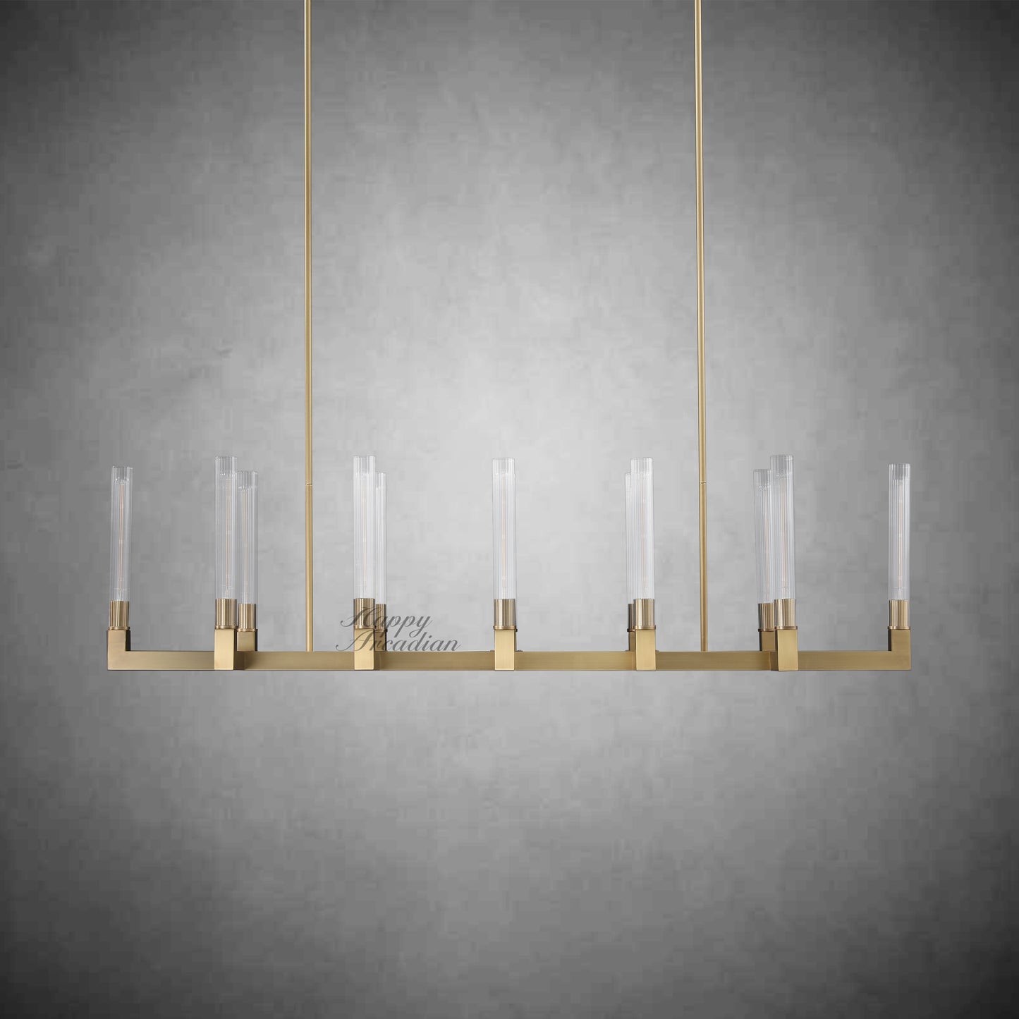 XINYUE Candlestick Linear Chandelier Lighting 55'' 67"
