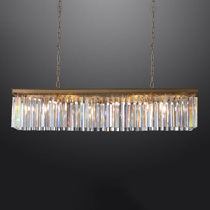 Miria K9 Crystal Rectangular Chandelier 49"