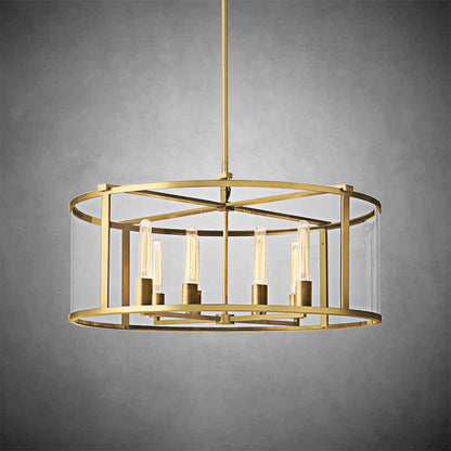 Verao Glass Round Chandelier 33"